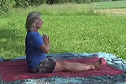 Sitzhaltung mit Anjali Mudra